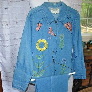 Adorable Sunflower Capri Set